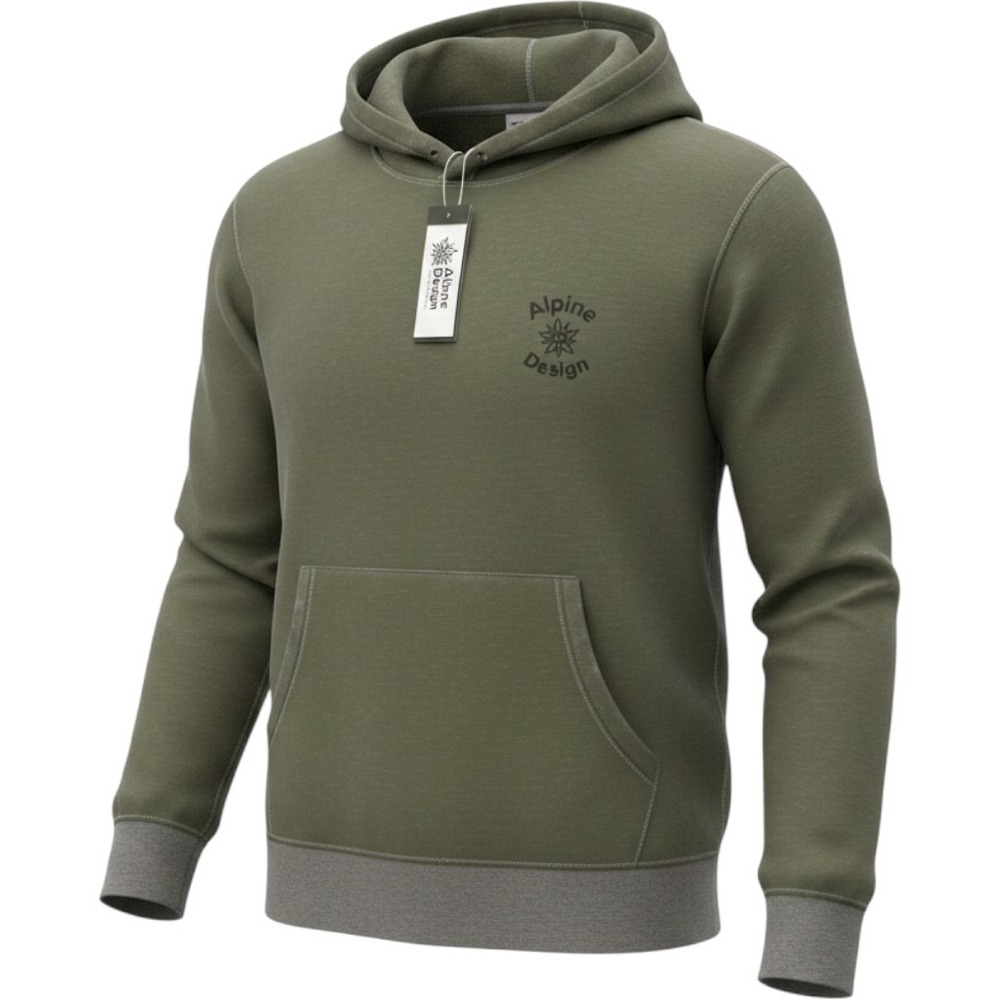 Alpine Design Hike Hoodie Olive Haze Heather Green Pullover ADW24600H Womens‎ S